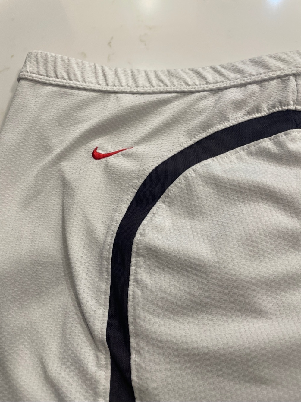 Nike White Skort with Navy Accents and Red Swoosh M - Picture 3 of 7